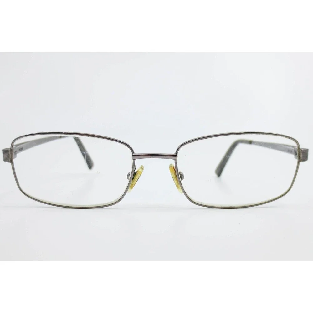 Safilo 7181 0JEW Gunmetal Grey Rectangular Metal Eyeglasses Frames 54-17-145